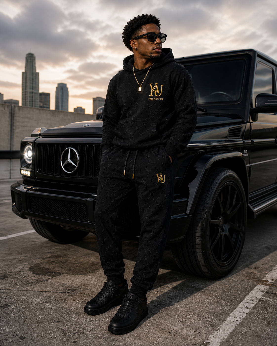 Y.A.U Monogram Joggers