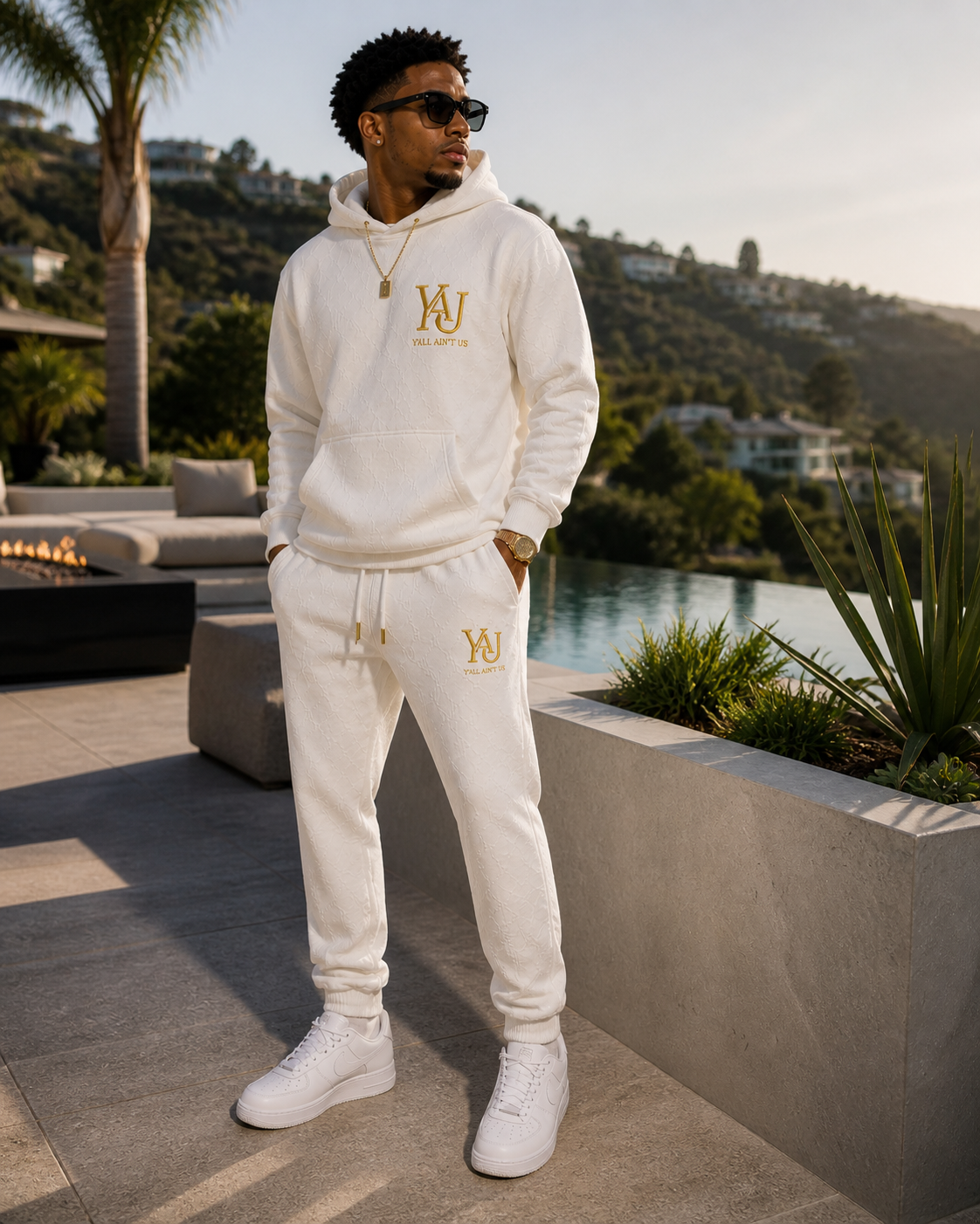 Y.A.U Monogram Joggers
