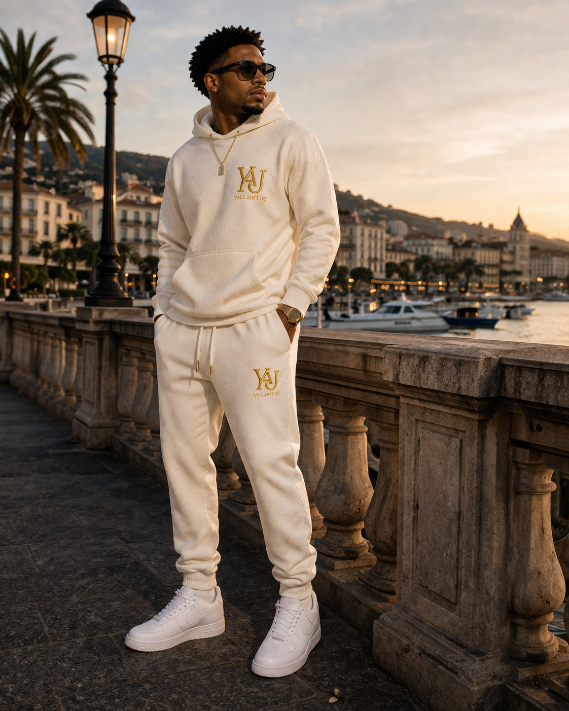 Y.A.U Monogram Joggers